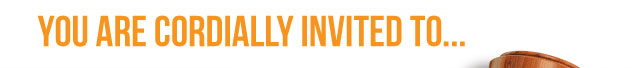 You are cordially invited to...